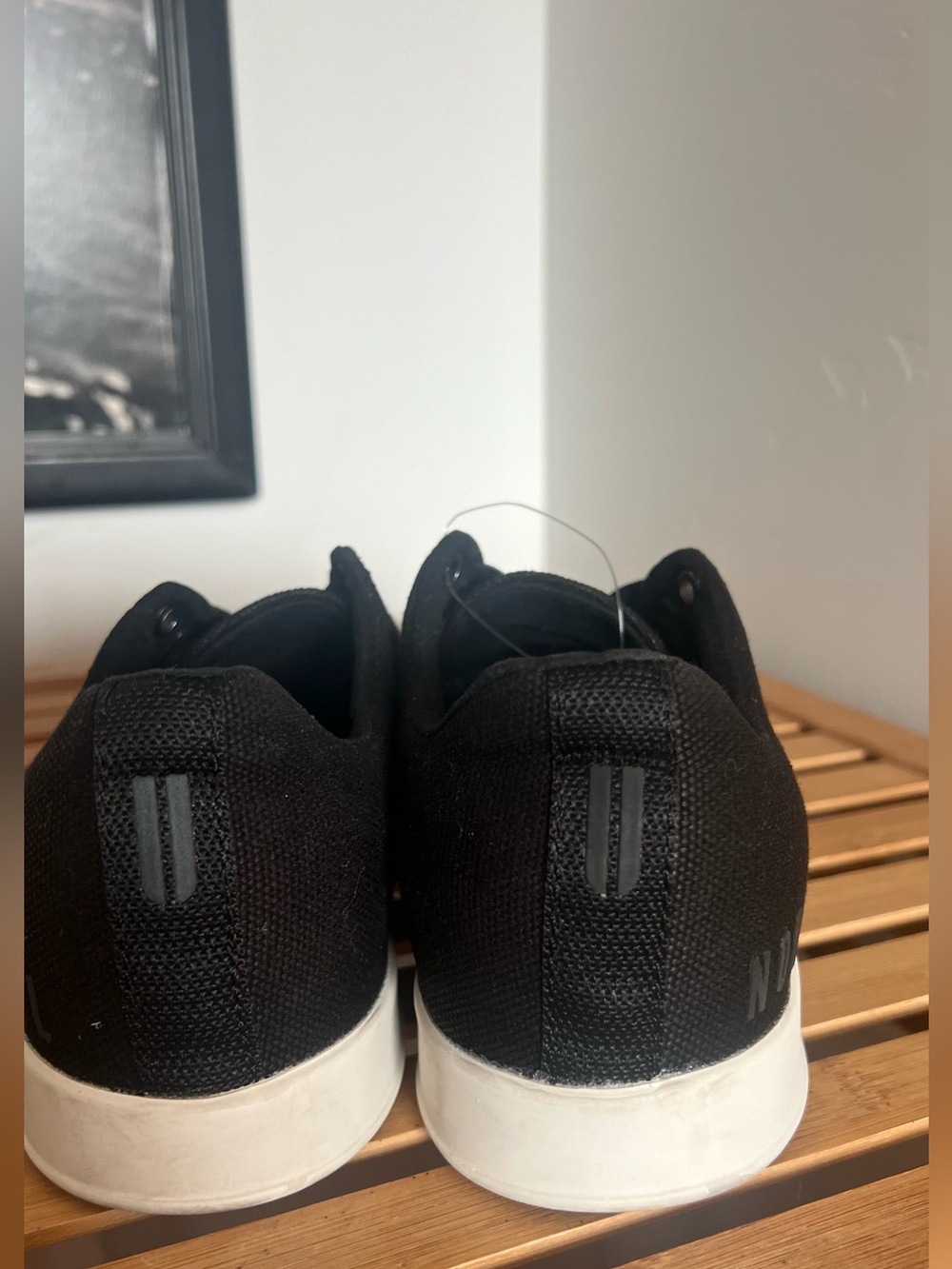 NOBULL Black Low-Top Sneakers with White Sole - Picture 4 of 6